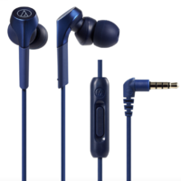 audio-technica 铁三角 550XiS 入耳式有线耳机 蓝色