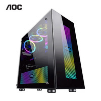 AOC 冠捷 CG360D黑色ATX/M-ATX/ITX主机箱120/240冷排侧透