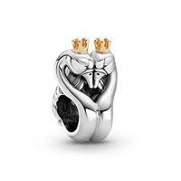 PANDORA 潘多拉 799315C00 双色天鹅14K金925银串饰