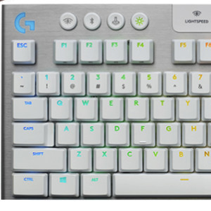 logitech 罗技 G913 TKL 87键 LIGHTSPEED无线传输技术 双模无线机械键盘 灰色 GL T机械轴 RGB