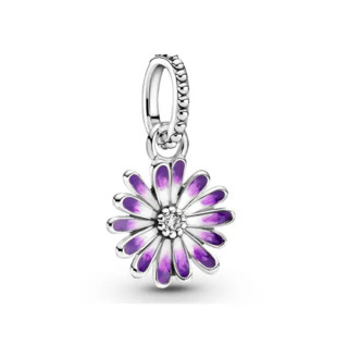 PANDORA 潘多拉 花园系列 798771C01 紫色雏菊925银吊饰