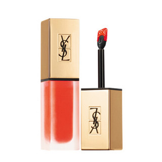 YVES SAINT LAURENT 圣罗兰 雾面哑光唇釉 #N°17前卫显白珊瑚橘 6ml