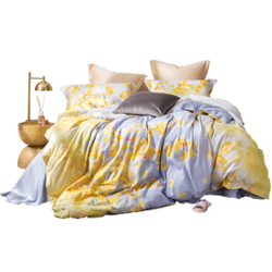 LUOLAI 罗莱家纺 四件套纯棉被套床单床上用品全棉缎纹单双人4件套1.5/1.8