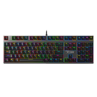 RAPOO 雷柏 V700 合金版 108键 有线机械键盘 黑色 雷柏青轴 RGB