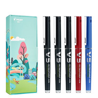 PILOT 百乐 BXC-V5 拔帽中性笔 混色 0.5mm 黑3+蓝1+红1 5支装