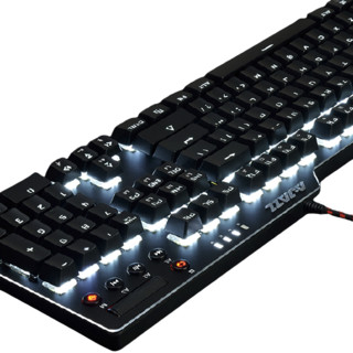 AJAZZ 黑爵 刺客二 AK35i 104键 有线机械键盘 黑色 国产黑轴 单光+飞船 黑色 鼠标垫