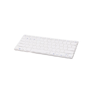 RAPOO 雷柏 E9000 78键 2.4G 蓝牙双模无线薄膜键盘 白色 无光