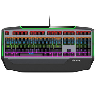 RAPOO 雷柏 V710 108键 有线机械键盘 黑色 雷柏青轴 混光