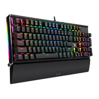 REDRAGON 红龙 K567 104键 有线机械键盘 黑色 国产青轴 RGB