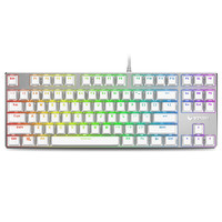 RAPOO 雷柏 V500RGB 冰晶版 87键 有线机械键盘