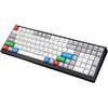 Vortexgear Tab90 105键 双模无线机械键盘 白灰色 Cherry银轴 无光