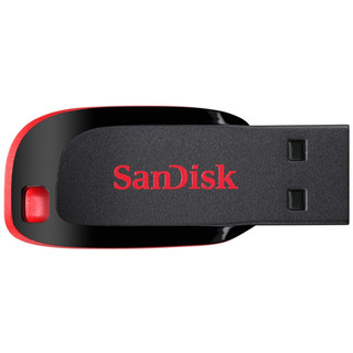 SanDisk 闪迪 酷系列 酷刃 CZ50 USB 2.0 U盘 黑红 64GB USB-A
