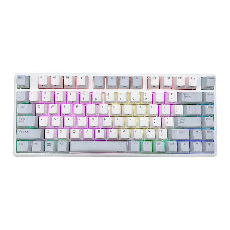 NIZ 宁芝 PLUM 82键 双模无线静电容键盘 35g 灰白 RGB