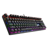 RAPOO 雷柏 V700S 合金版 108键 有线机械键盘 黑色 雷柏红轴 混光