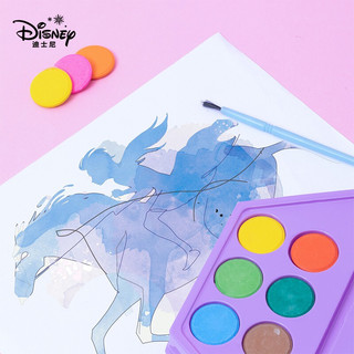 Disney 迪士尼 绘画文具套装46件 水彩笔蜡笔彩铅画画礼盒 儿童生日礼品奖品 冰雪奇缘系列DM29407F