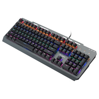 RAPOO 雷柏 GK500 104键 有线机械键盘 黑色 雷柏黑轴 混光