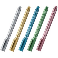 STAEDTLER 施德楼 金属色记号笔8323手账贺卡请帖签到马克笔记号笔金色8323-11单支装