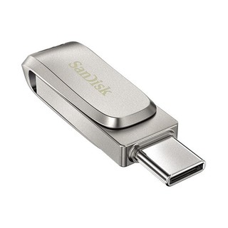 SanDisk 闪迪 至尊高速系列 酷锃 DDC4 USB3.1 U盘 银色 128GB Type-C