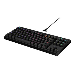 logitech 罗技 Pro 87键 有线机械键盘 黑色  Romer-G机械轴 RGB