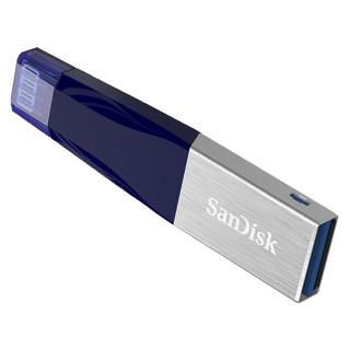 SanDisk 闪迪 iXpand欣享系列 SDIX40N USB3.0 U盘 蓝色 64GB USB/苹果lightning接口 双口