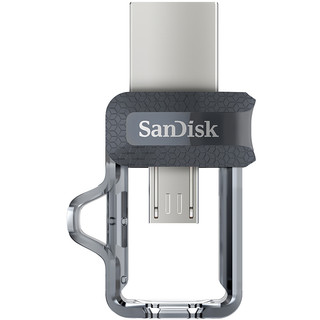 SanDisk 闪迪 至尊高速系列 酷捷 DD3 USB3.0 U盘 灰色 64GB USB/Micro USB双口