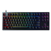 RAZER 雷蛇 猎魂光蛛 竞技版 87键 有线机械键盘 黑色 线性光轴 RGB