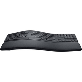 logitech 罗技 ERGO K860 108键 2.4G蓝牙无线薄膜键盘 黑色