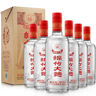剑南春 绵竹 绵竹大曲 纯粮经典 52%vol 浓香型白酒 500ml*6瓶 整箱装
