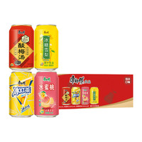 康师傅 茶类饮料组合装 4口味 310ml*24罐（冰红茶310ml*6罐+酸梅汤310ml*6罐+水蜜桃310ml*6罐+冰糖雪梨310ml*6罐）