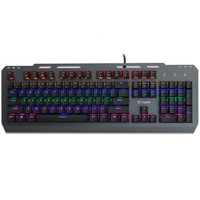 RAPOO 雷柏 GK500 104键 有线机械键盘 黑色 雷柏青轴 混光