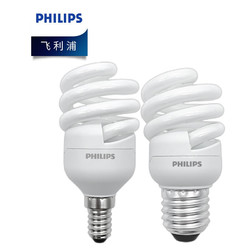 PHILIPS 飞利浦 飞利浦（PHILIPS）照明企业客户 标准螺旋型节能灯 8W E14螺口 WW 黄光 优惠装20只