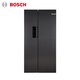 BOSCH 博世 博世（BOSCH）灰阶系列502L双开门超薄对开风冷无霜嵌入冰箱  铂金净风KXN50A97TI