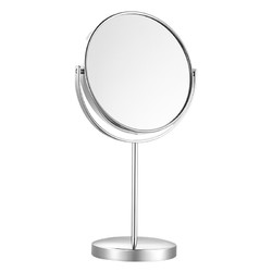 MINISO 名创优品  名创优品（MINISO）双面台式化妆美容镜宿舍卧室梳妆便携式圆形台镜