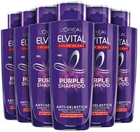 L'OREAL PARIS 巴黎欧莱雅 L'Oréal Paris Elvital Color Shine 紫色洗发水(6 x 200 毫升)
