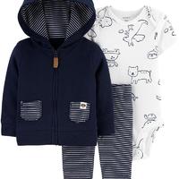 3-Piece Animals Little Jacket Set