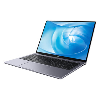 HUAWEI 华为 MateBook 14 2020款 14英寸 轻薄本 深空灰(锐龙R5-4600H、核芯显卡、16GB、512GB SSD、2K、IPS、KLV-W19)
