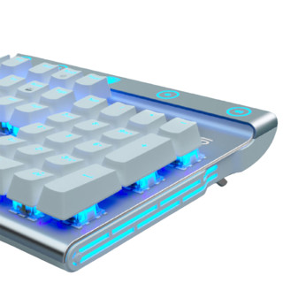 SADES 赛德斯 冰影 104键 有线机械键盘 白色 SADES青轴 单光