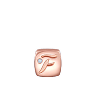 CHOW TAI SENG 周大生 A0GC0108-0133 方块F18K玫瑰金钻石转运珠