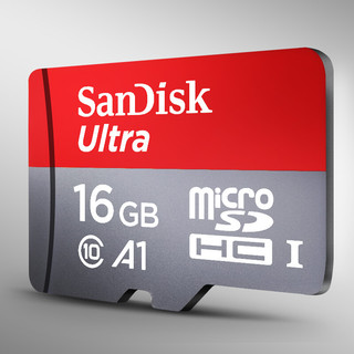 SanDisk 闪迪 Ultra 至尊高速系列 SDSQUNC Micro-SD存储卡 16GB (UHS-I、U1、A1)
