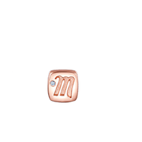 CHOW TAI SENG 周大生 A0GC0108-0133 方块M18K玫瑰金钻石转运珠