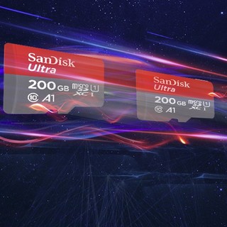 SanDisk 闪迪 Ultra 至尊高速系列 SDSQUNC Micro-SD存储卡 200GB (UHS-I、U1、A1)