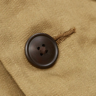 Nigel Cabourn 男士亚麻斜纹布夹克外套 80420080000 卡其色 50