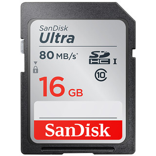 SanDisk 闪迪 至尊高速系列 Ultra SD存储卡 16GB（UHS-I、C10）