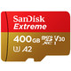  SanDisk 闪迪 Extreme 至尊极速系列 MicroSD存储卡 400GB（UHS-I、V30、A2）　