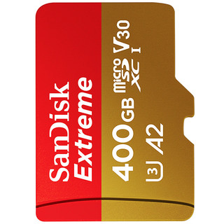 SanDisk 闪迪 Extreme 至尊极速移动系列 MicroSD存储卡 400GB（U3、V30、A2）