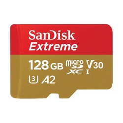 SanDisk 闪迪 至尊极速系列 Extreme MicroSD存储卡 128GB（UHS-III、V30、A2）
