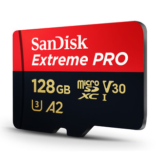 SanDisk 闪迪 Extreme PRO 至尊超极速系列 Micro-SD存储卡 128GB (UHS-I、V30、U3、A2)