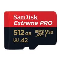闪迪 512GB TF（MicroSD）内存卡 至尊超极速移动存储卡 红黑卡
