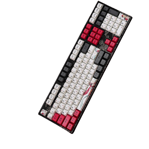 varmilo 阿米洛 花旦娘 va108 108键 有线机械键盘 黑色 cherry银轴