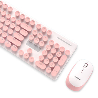 XINMENG 新盟 TECHNOLOGY 新盟 N520 无线键鼠套装 粉色